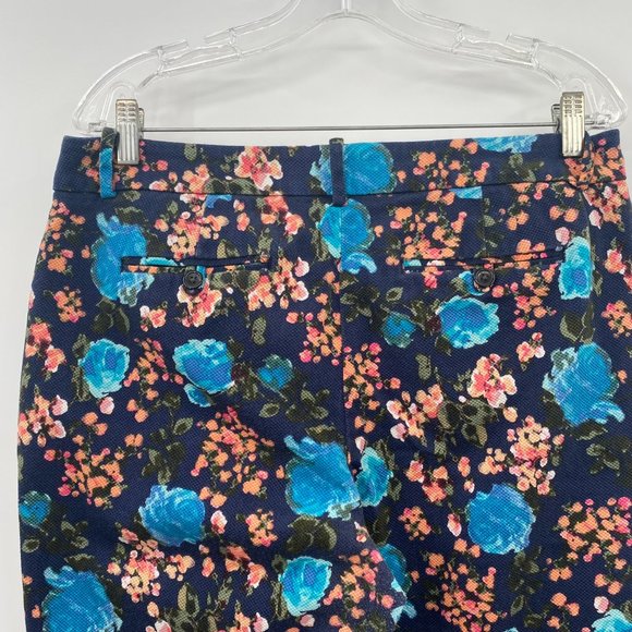 MERONA STRETCH FLORAL PRINT PANTS WOMENS 14 - Picture 6 of 7